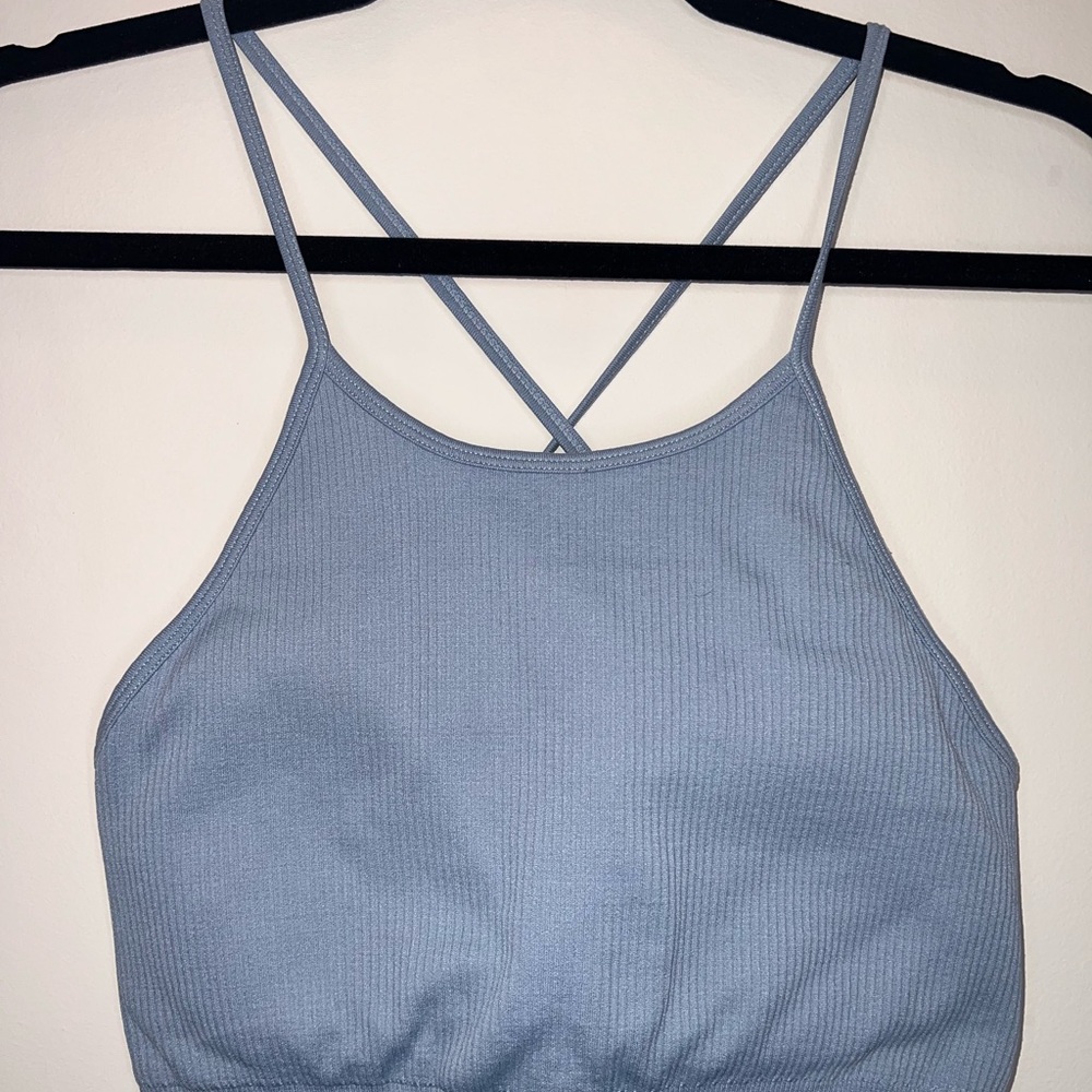 PARAGON Light Blue Ribbed Tank Top